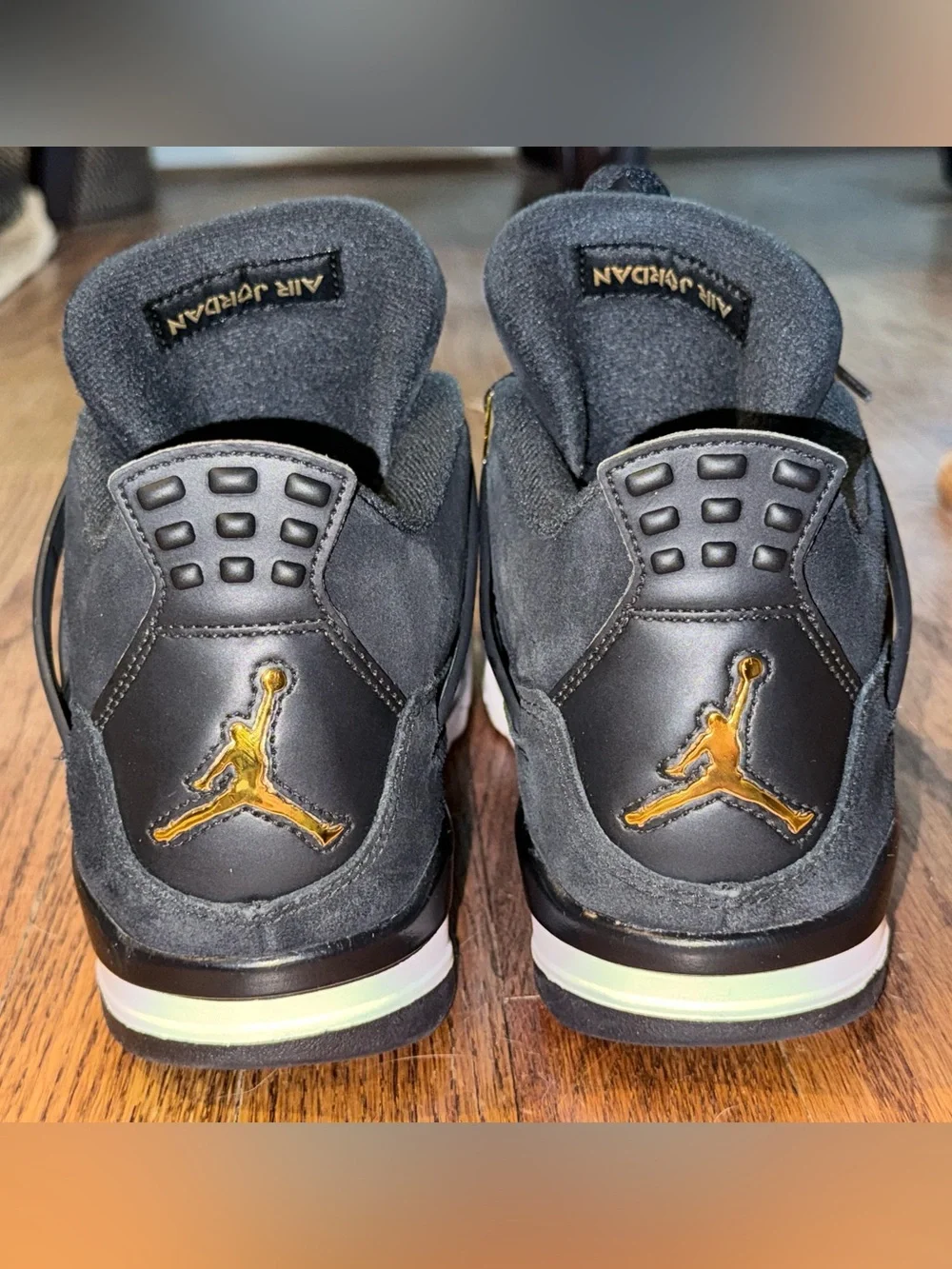Jordan Men’s Sneakers in Black with Gold Accents